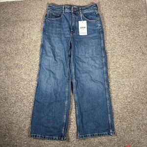 Sezane Le Crop Wide Leg Jeans